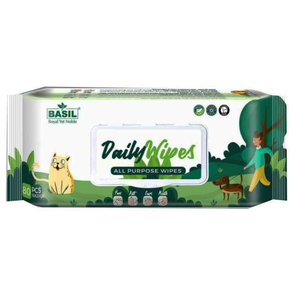 Basil Daily Wipes All Purpose Wipes Pet Store